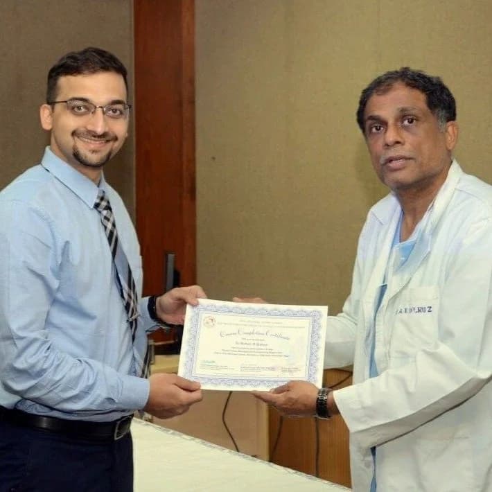 With Prof. D'Cruz, Tata Memorial Hospital, Mumbai