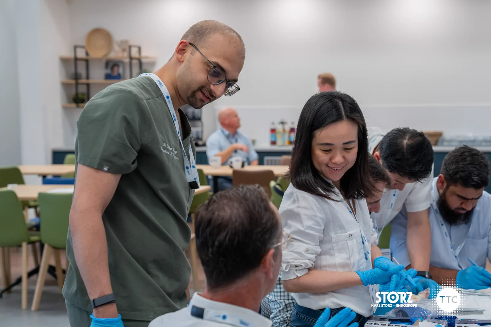 Leading a hands-on workshop on laryngology