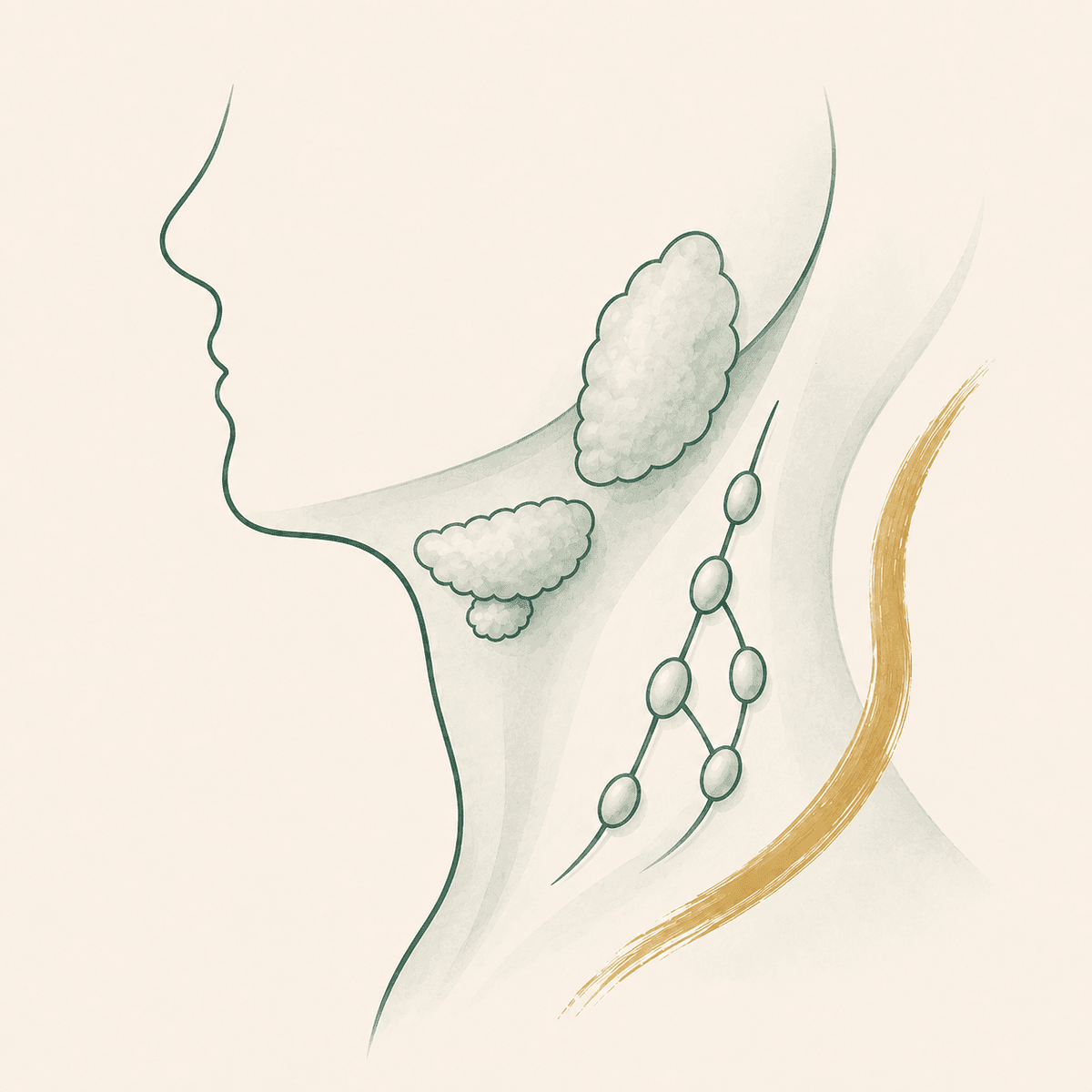 Illustration of head and neck anatomy